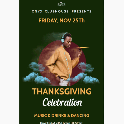 Thanksgiving Weekend Venue Event